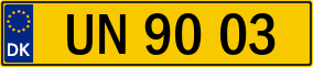 Trailer License Plate
